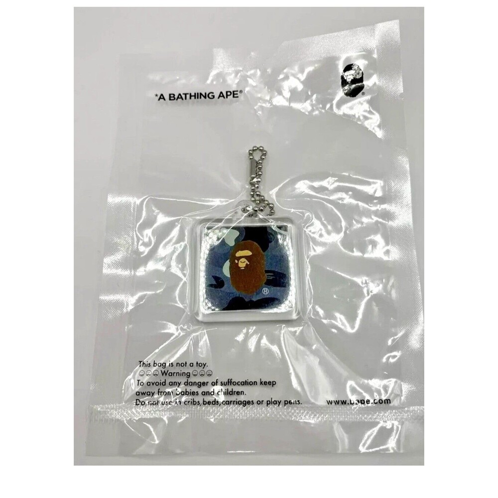 Bape Go Ape Keychain Gray Camo Brand New SEALED RARE